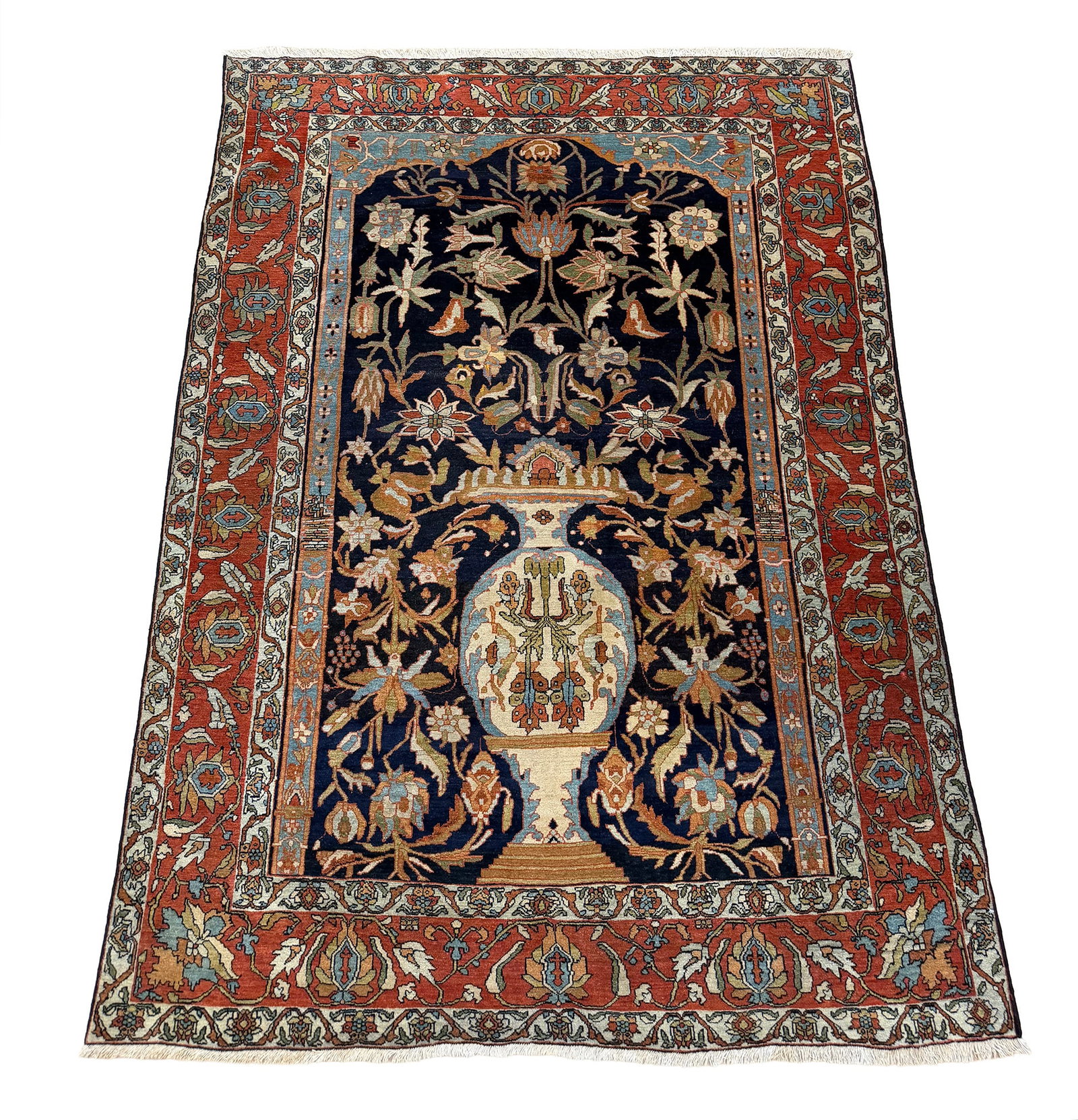 Persian Frahan Saruq 75611 antique 4'2"x6'7" hand knotted in Iran (1 of 11)