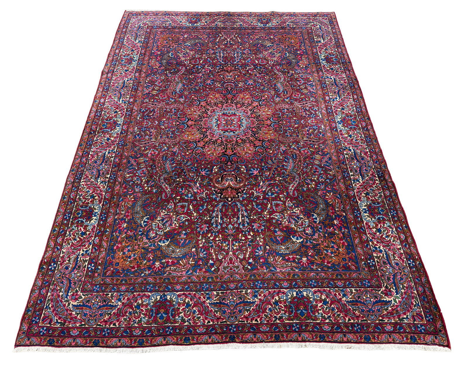 Persian antique Lavar Kerman 75745 8'6"x12'4" hand knotted (1 of 10)