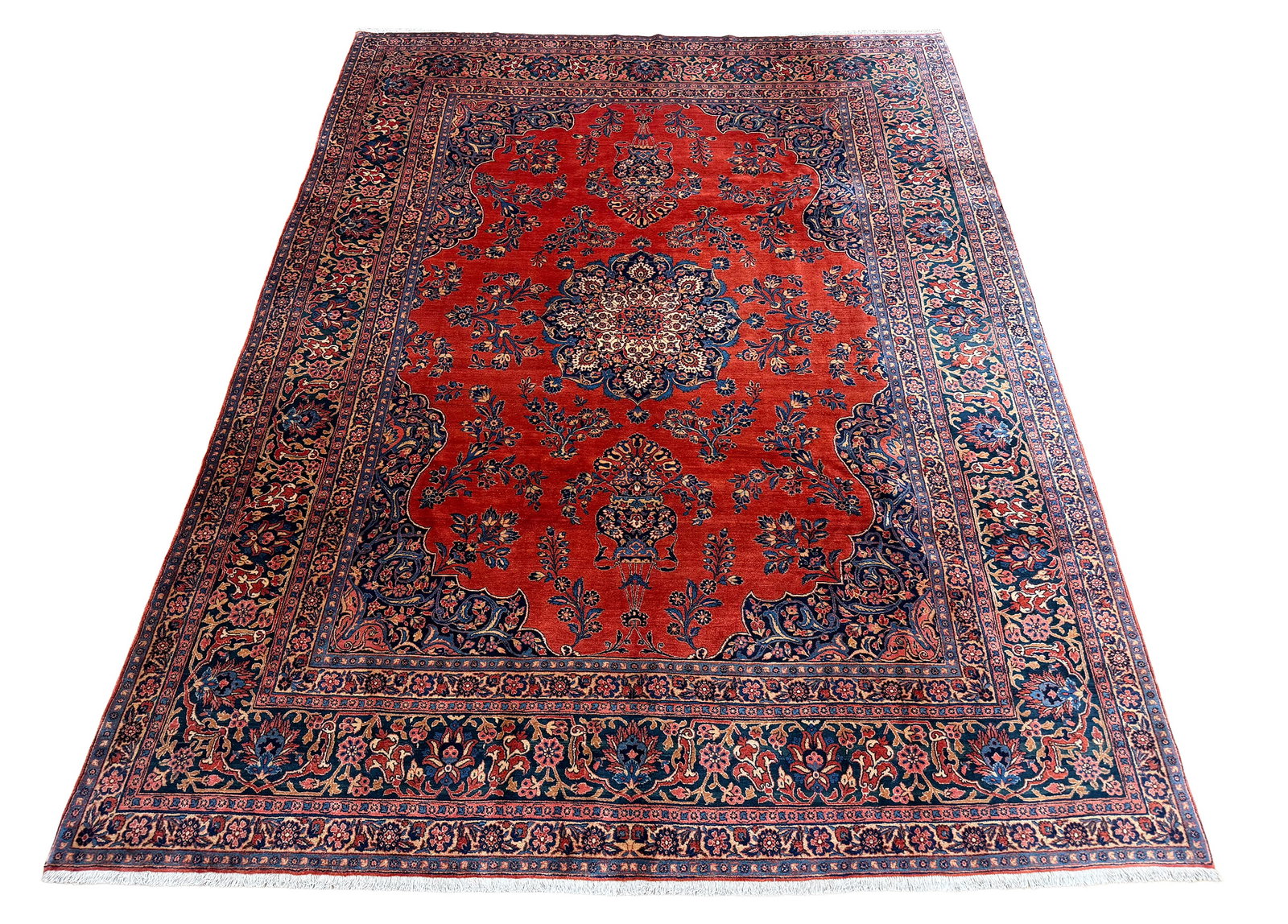 Persian antique Qhazvin 75569 9'2"x11'11" hand knotted