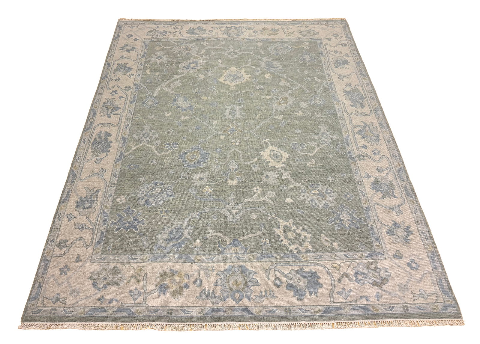 Persian Oushak D225 8'x10'1" Wool Rug hand knotted (1 of 9)