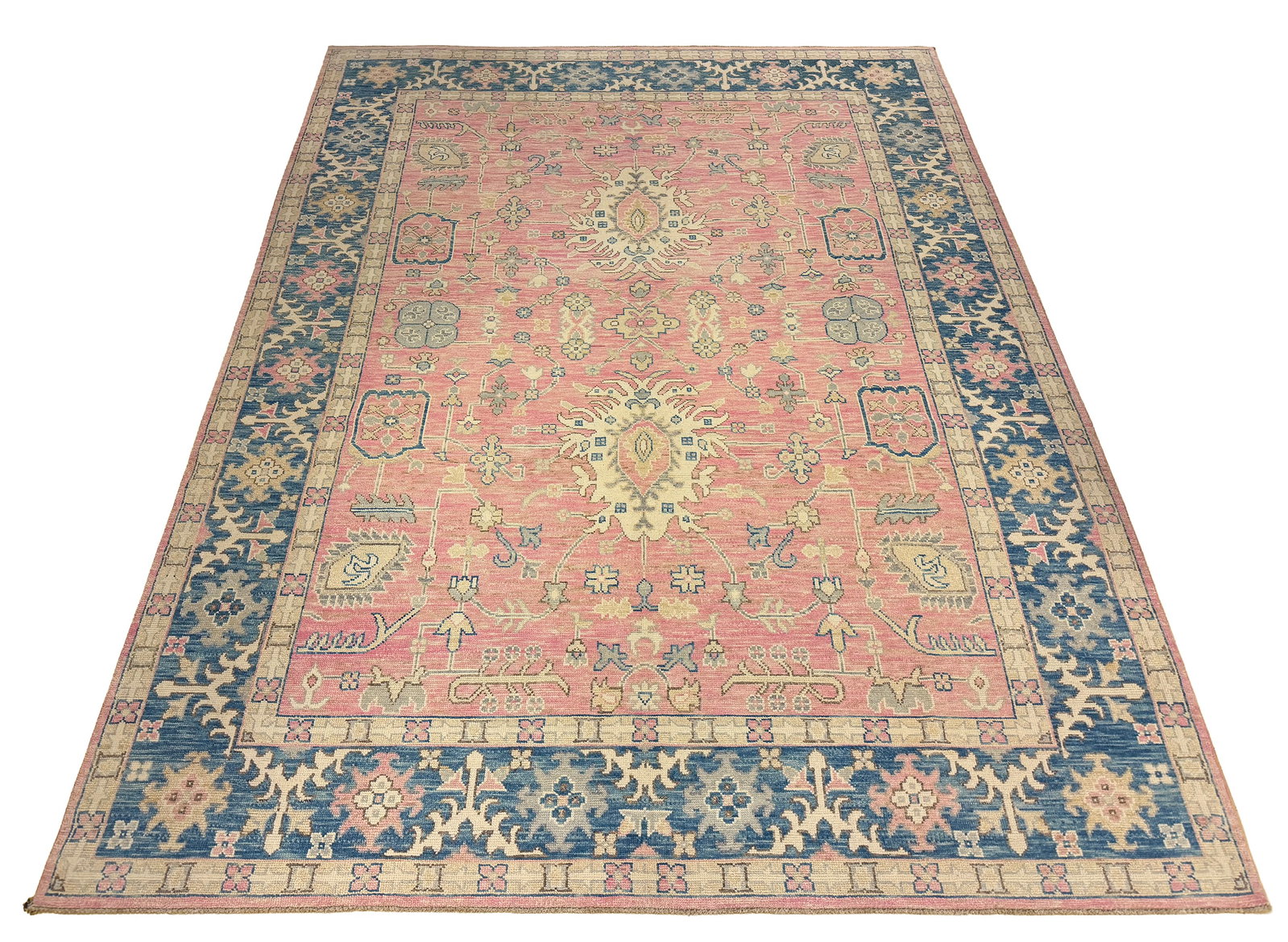 Oushak d235 9'4"x12'2" Wool Rug hand knotted (1 of 11)