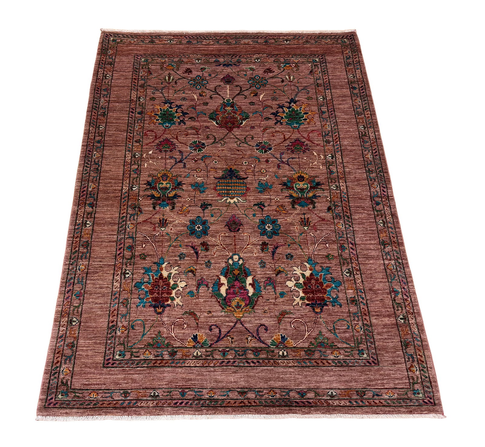 Persian Tribal D211 5'1"x7' Wool Rug hand knotted: No Reserve Persian Tribal D211 5'1"x7' wool hand- knotted and in very good condition pristine (see photos) extremely sine weave unusual to fine this very fine weave, Ahon auction offer in house shippi
