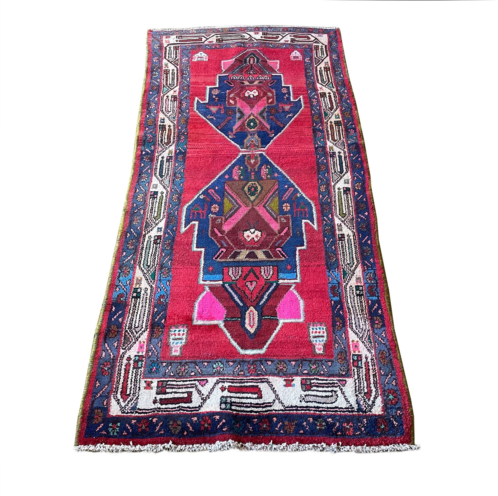 Persian Sherivan 759 3'8" x 8'2" vintage hand knotted (1 of 7)
