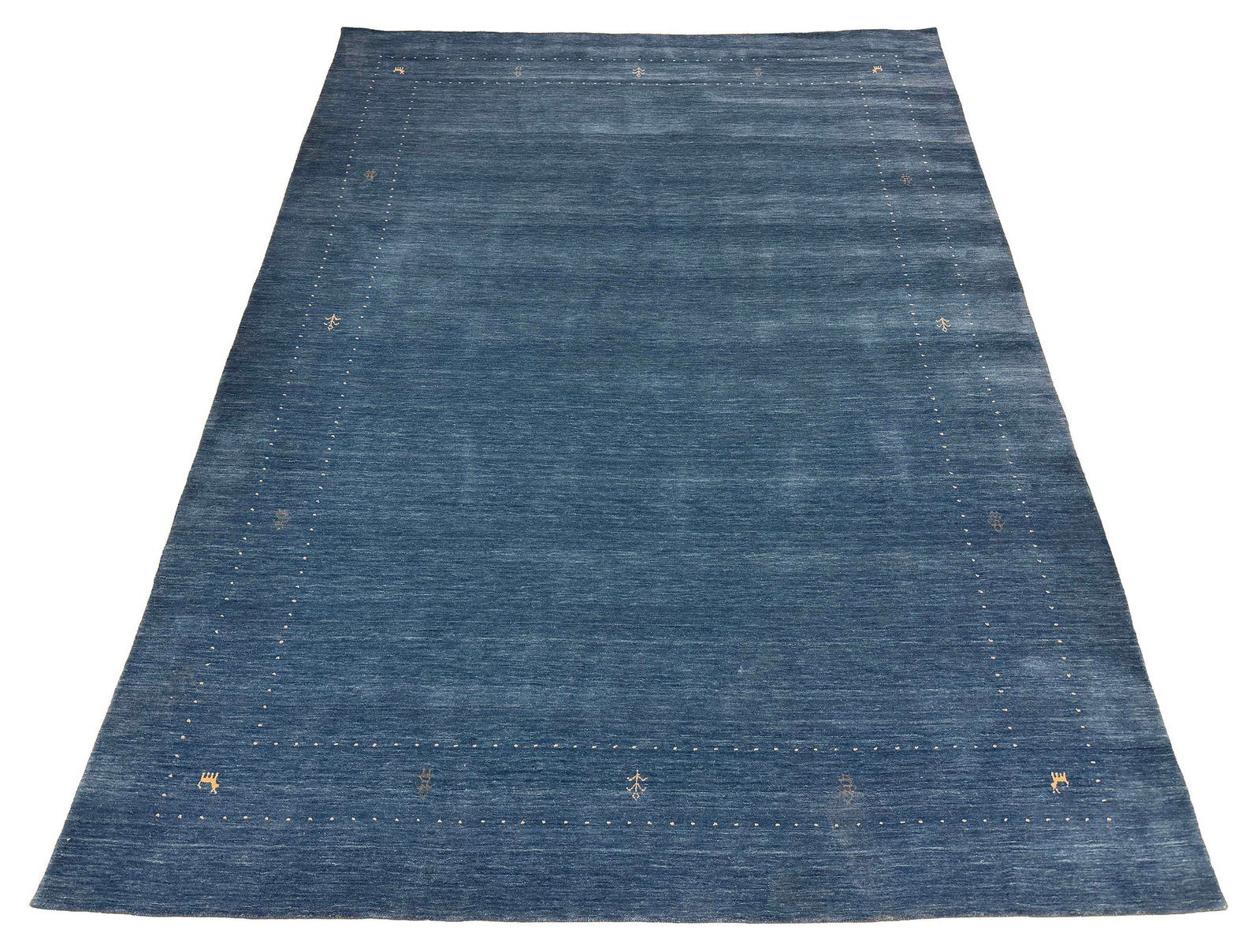 Persian Gabbeh S876 9'x12' hand knotted: No Reserve Gabbeh S876 size 9'x12' wool hand-knotted rug is in perfect condition. Ahon auction offer in house shipping domestic and worldwide fully insured via UPS with adult signature required to rec