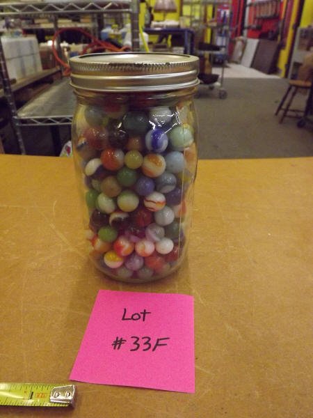 BALL JAR OF MARBLES: BALL JAR OF MARBLES
