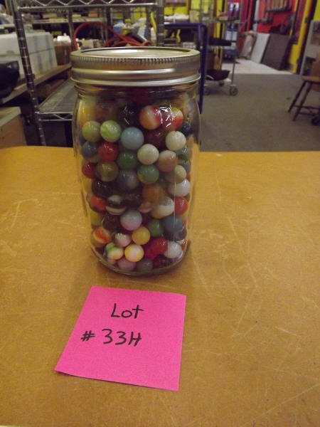 BALL JAR OF MARBLES: BALL JAR OF MARBLES