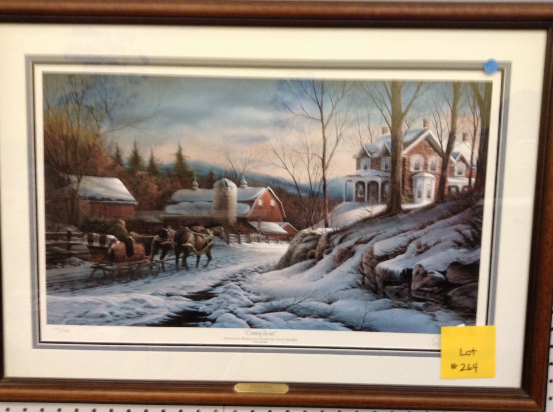 TERRY REDLIN LITHO: SIGNED 1211/2400 TITLE "COMING HOME" TERRY REDLIN LITHOGRAPH