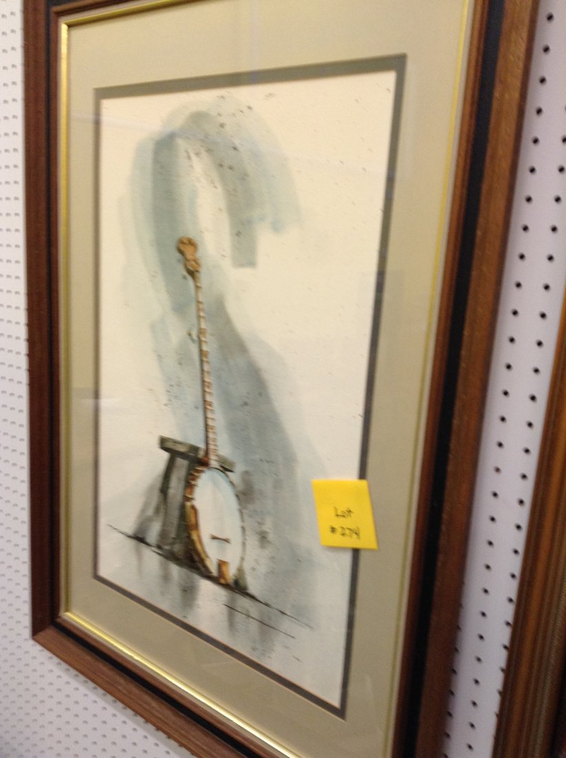BANJO WATERCOLOR: BANJO WATERCOLOR