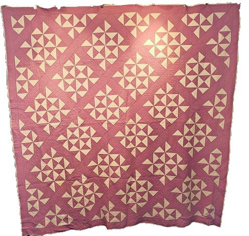 Vintage Purple Pinwheel Quilt c1930s (1 of 10)