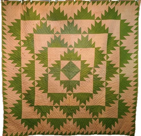 c1860s Antique Delectable Mountains Quilt (1 of 13)