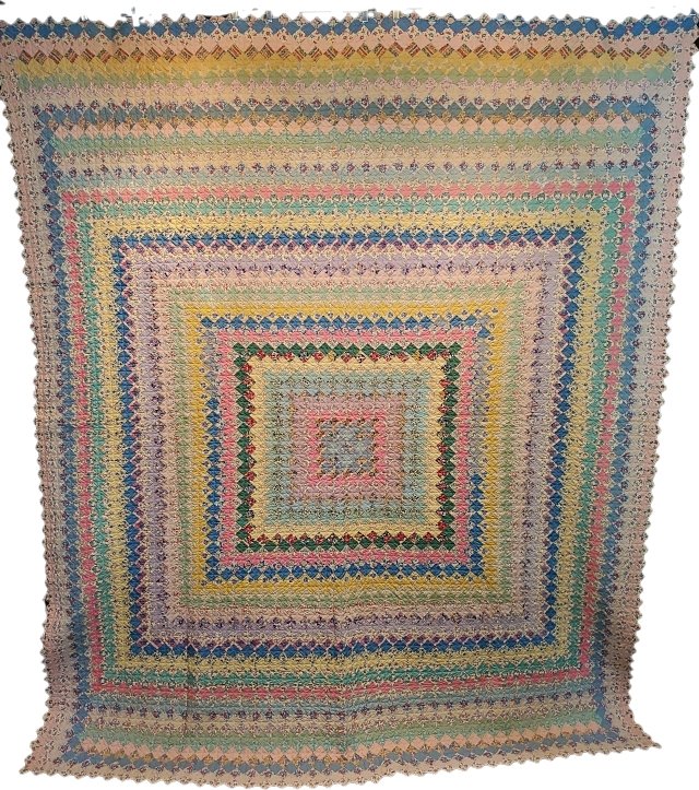 Vintage c1930s Trip Around the World Quilt (1 of 12)