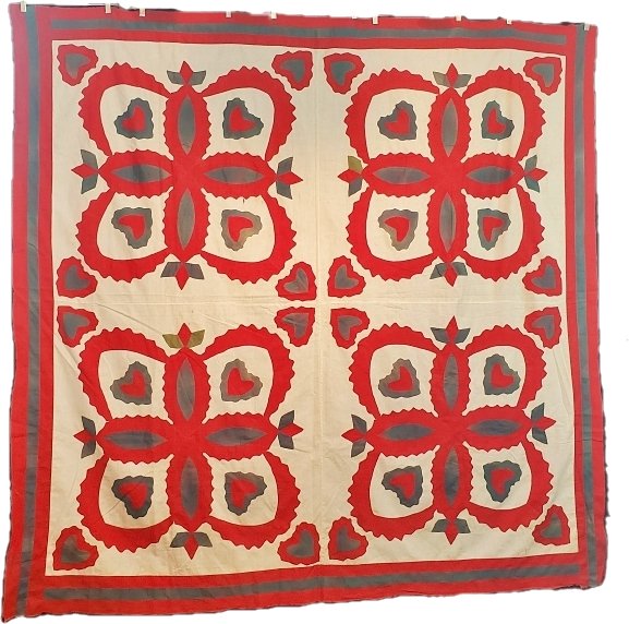 c1900 Antique Pineapple or Prickly Pear Quilt Top (1 of 12)