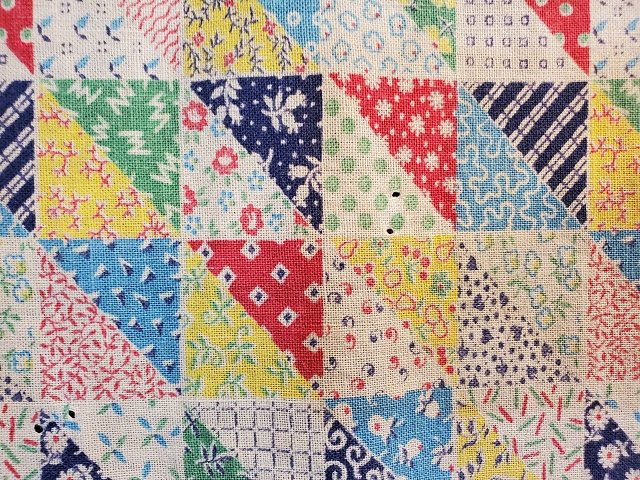 Vintage Feedsack Quilt Backing with Cheater Print (1 of 5)