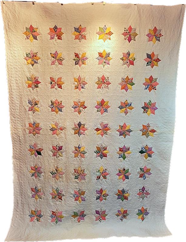 Vintage 1930s Appliqued Star Quilt (1 of 11)