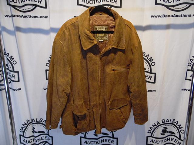 Men Brown Leather Jacket by Wingit (1 of 6)