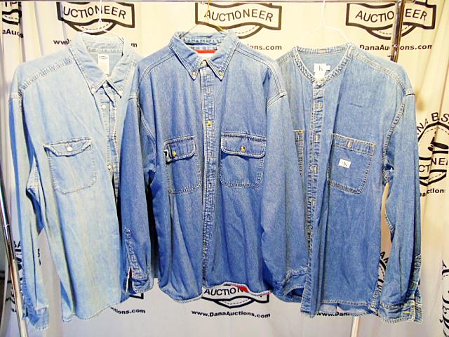 3 Mens Demin Shirts XL (1 of 5)