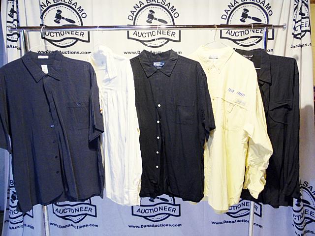 5 Casual Mens Shirts XL  Black Silk (1 of 6)