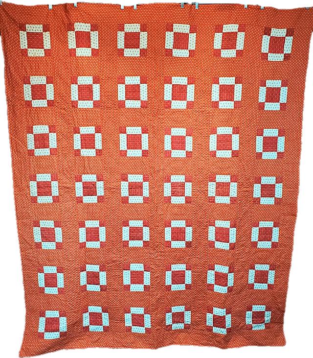 Antique Quilt - Uneven 9 Patch (1 of 7)