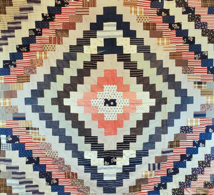 Antique Patriotic Quilt Top (1 of 6)