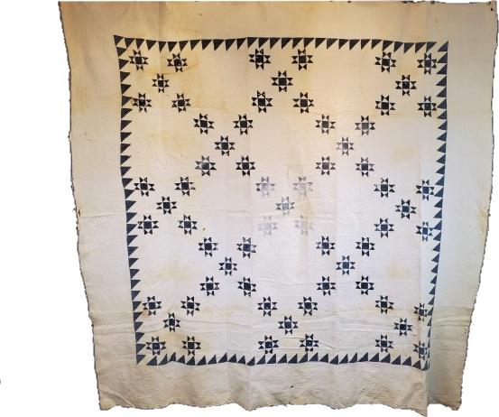Antique Variable Star Quilt - Indigo (1 of 9)