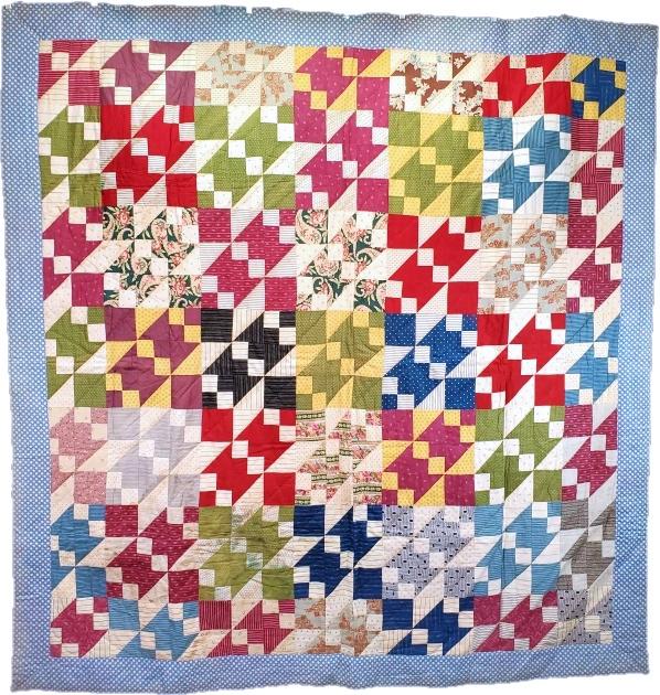 Antique c1900s Quilt - Railroad Pattern (1 of 11)