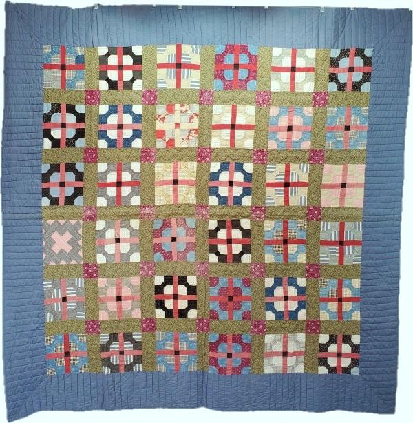 Antique VA Quilt - Bow Ties 1890s (1 of 11)