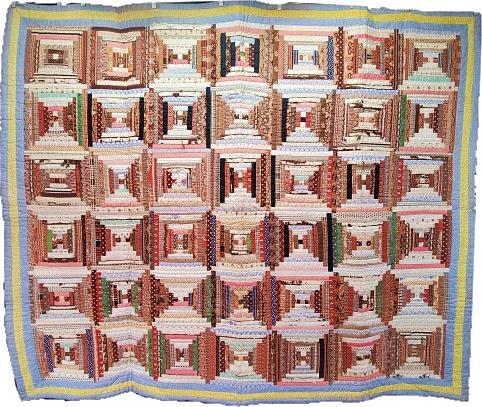 Antique Quilt -Court House Steps c1880 (1 of 7)