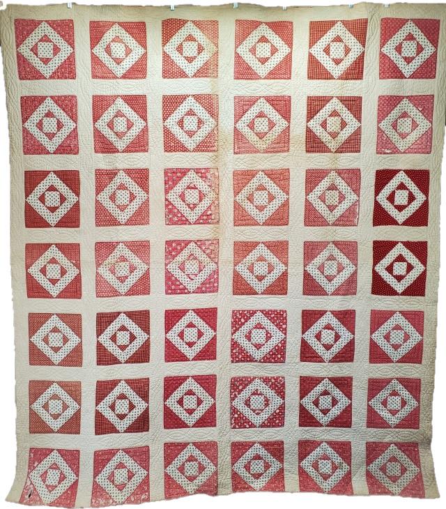 Antique Quilt -Square in a Diamond c1860 (1 of 13)
