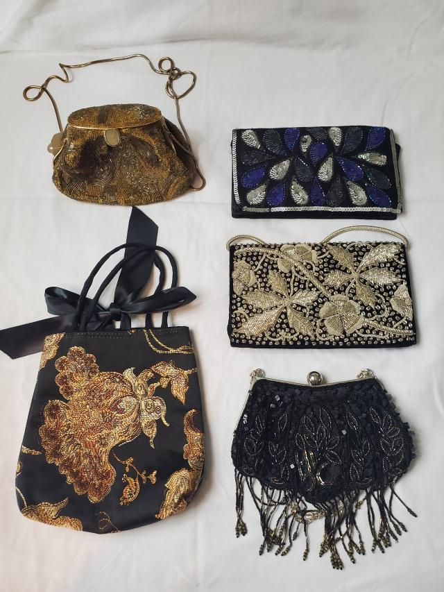 Group of 5 Vintage Purses - Beaded, Sequin (1 of 9)