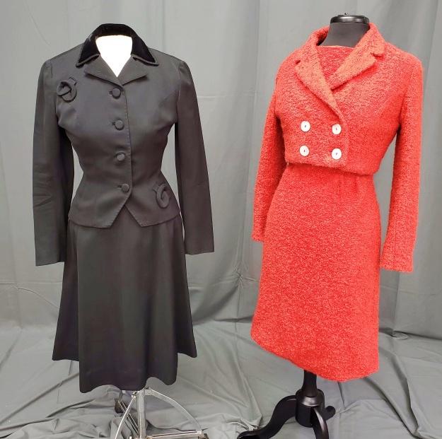 2 Vintage Ladies Suits - Red and Black (1 of 9)