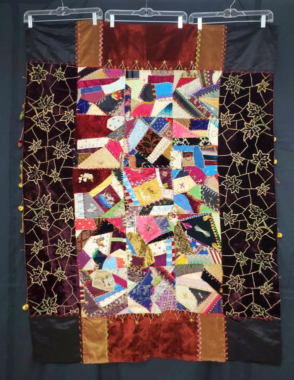 Antique c1880s Crazy Quilt (1 of 16)