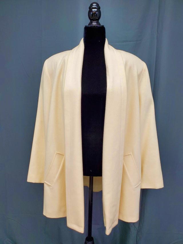 Womans J Hilary Ivory Wool Jacket - Sz 16 (1 of 8)