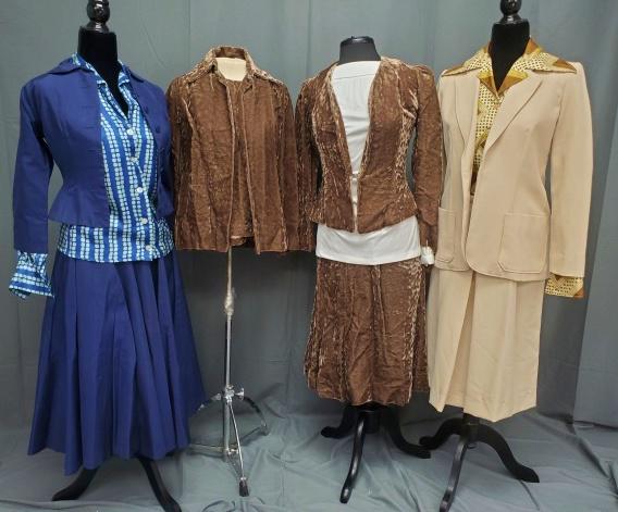 3 Vintage Ladies Suits with Skirts and Blouses (1 of 12)