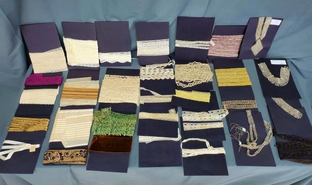 Lot of 31 Antique & Vintage Lace & Silk Ribbon (1 of 12)