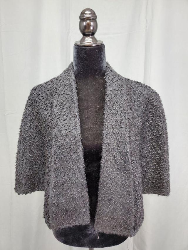 Vintage Ladies Black Wool Cape (1 of 5)