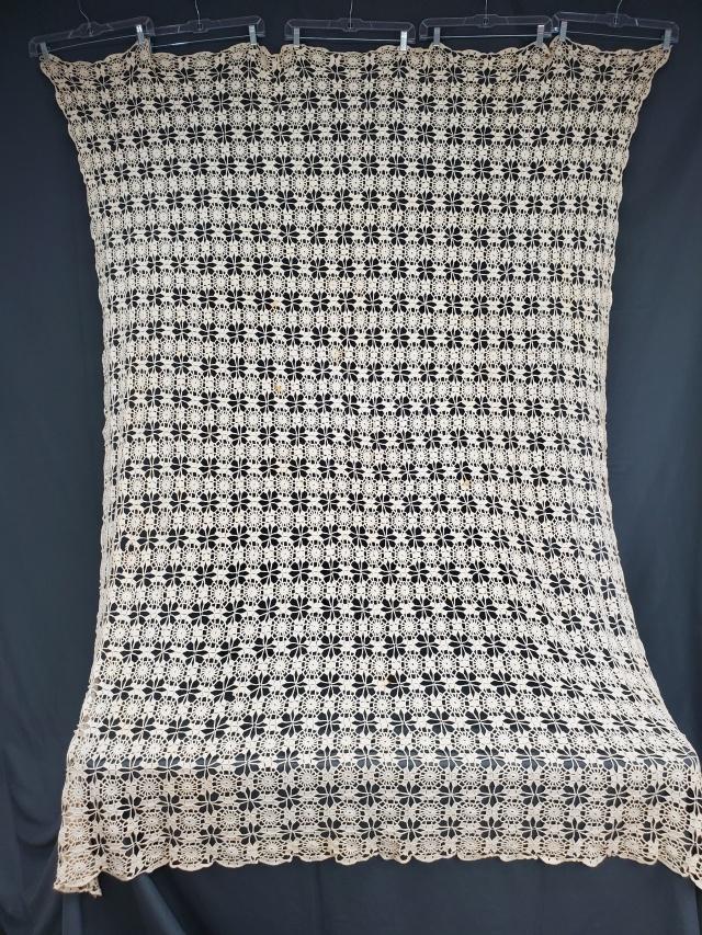 Vintage Hand Crocheted Table Cover (1 of 6)