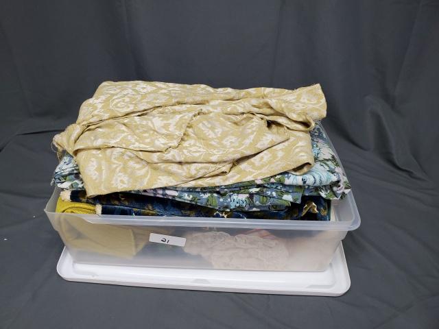 Boxlot of Vintage Textiles 20 lbs: Boxlot of vintage textiles, weighing about 20 pounds. Includes polyester, cotton, and home decor weight fabrics. From the estate of a seamstress in PA from the 1950s to 1990s. Please see pictures and