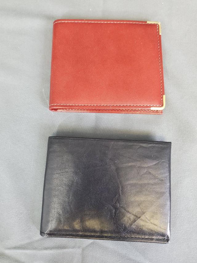 2 Cowhide Leather Wallets - Levi Strauss, Rolfs (1 of 7)