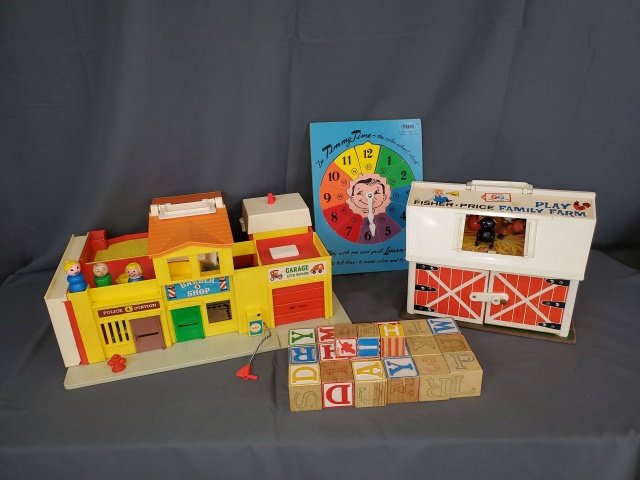Vintage Fisher Price and Wood Toys - Barn and Village (1 of 19)
