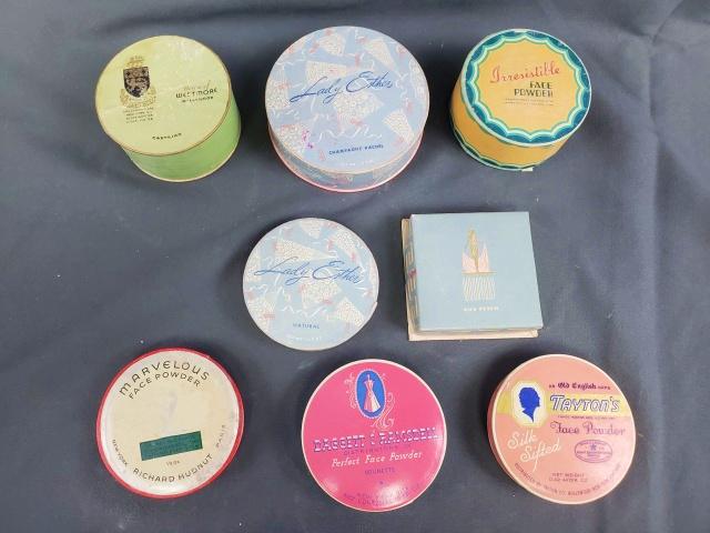 Group of 8 Vintage Face Powders (1 of 2)