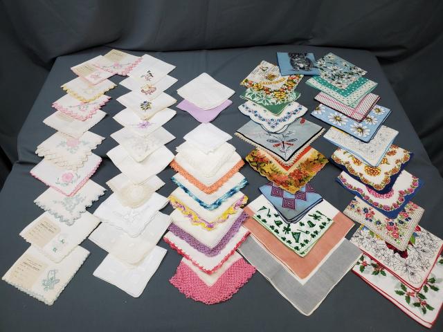Group of 50 Vintage Handkerchiefs - D (1 of 15)