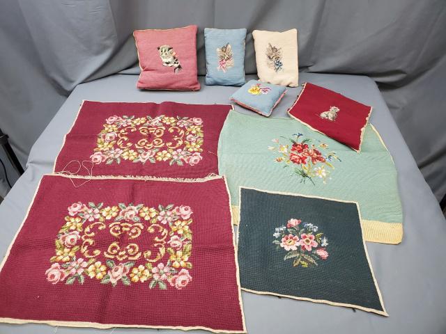 Needlepoint Grouping with Pillows and More (1 of 6)