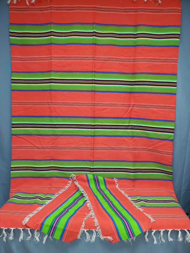 Vintage Woven South American Blanket and Runner (1 of 7)