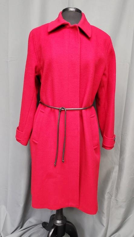 Vintage Womans Red Wool Coat Sz 8 (1 of 8)