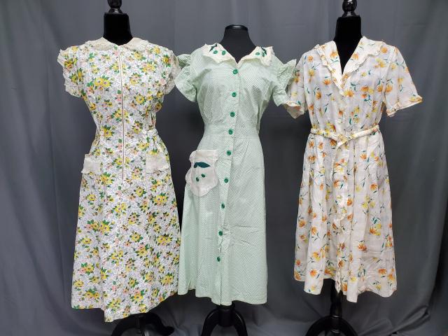 3 Vintage 1940s Dresses (1 of 11)