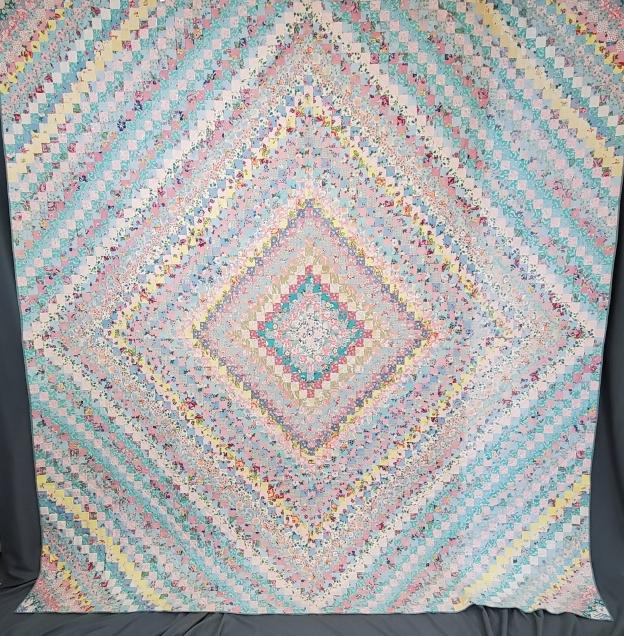 Vintage Trip Around the World Quilt (1 of 12)