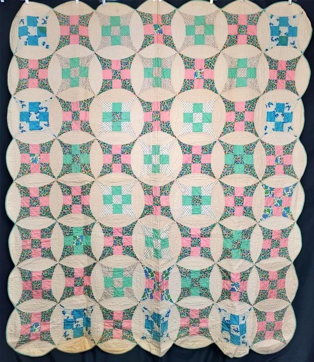 Vintage Improved 9 Patch Quilt (1 of 8)