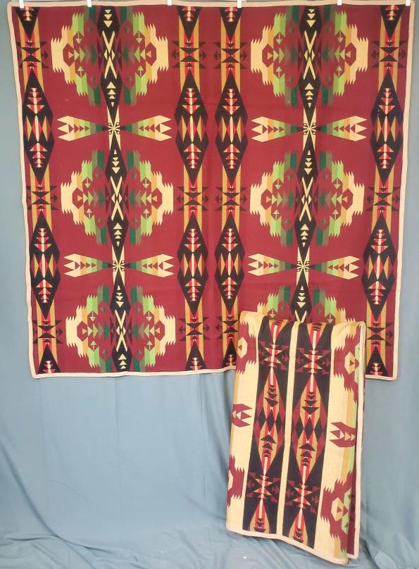 Vintage Pair of Wool Pendleton Blankets (1 of 7)