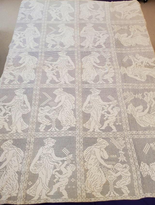 Vintage Grecian Ladies Filet Crochet (1 of 5)