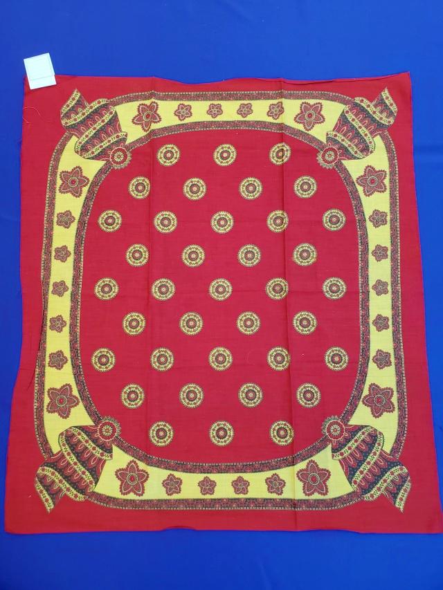 Antique Bandana or Kerchief - Turkey Red (1 of 5)